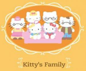 пазл Hello Kitty семья